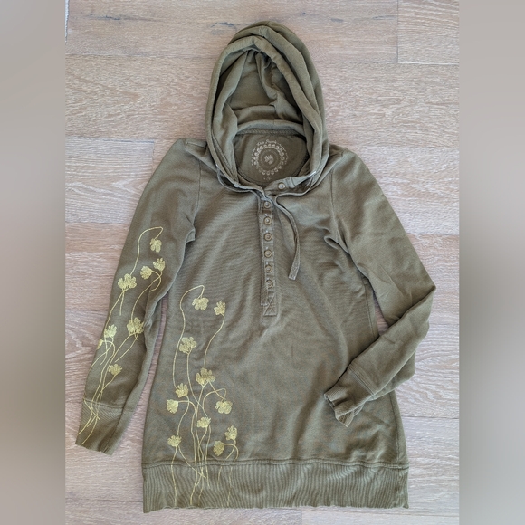 Free People Tops - Olive Green Women's Hooded Top